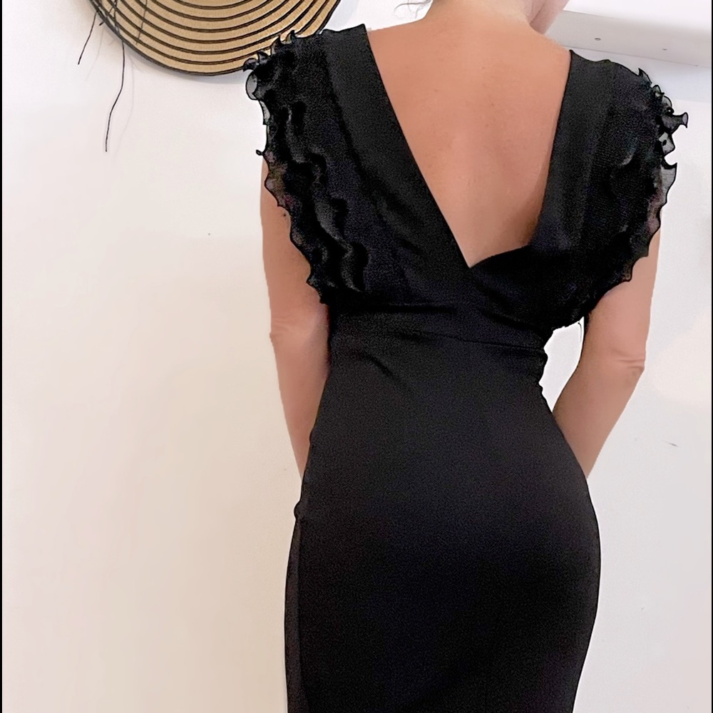 Black evening dress